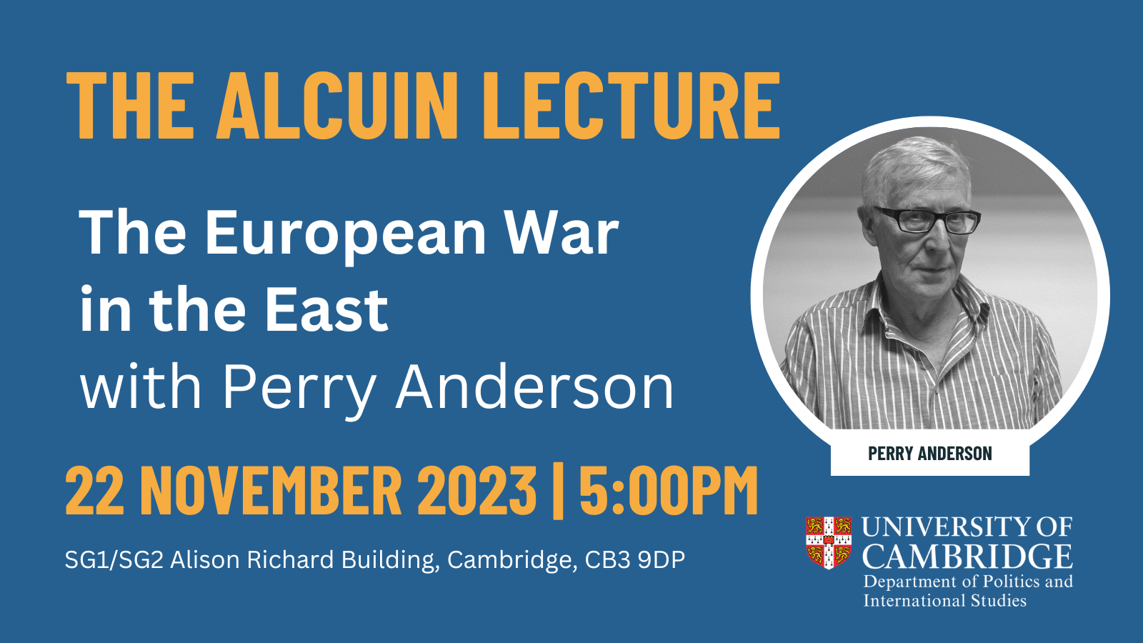 Alcuin Lecture 2023