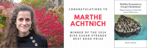 Dr Marthe Achtnich wins BISA Susan Strange Best Book Prize