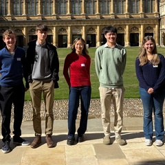 Photo of the 2025 R.A. Butler Prize winners at the celebratory event in Cambridge, September 2025. (Photo: Cat Patterson)