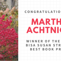 Dr Marthe Achtnich wins BISA Susan Strange Best Book Prize