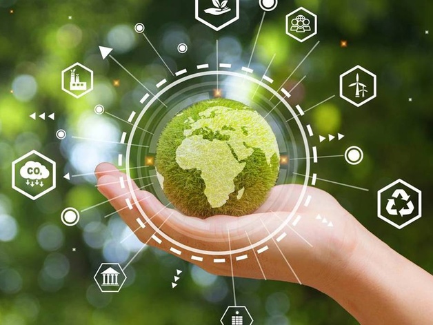 Globe in hand
